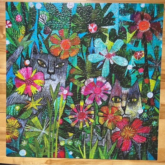 Ceaco Este MacLeod 2 Puzzle Sets Cats Birds Animals Flowers Floral - Picture 2 of 2